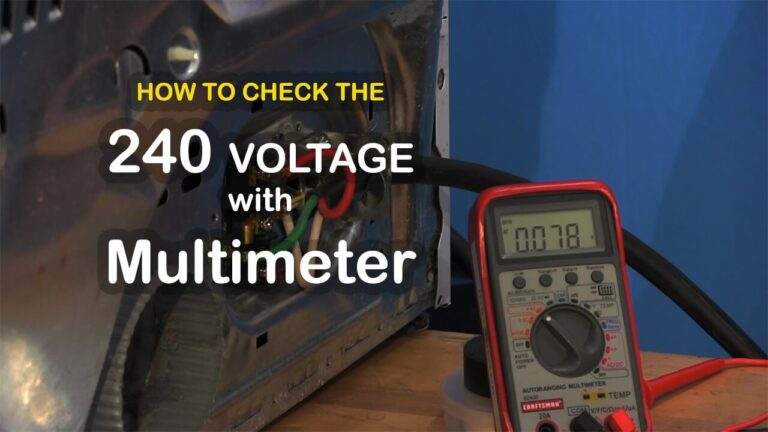 How To Check 240 Voltage With A Multimeter (simple Steps)