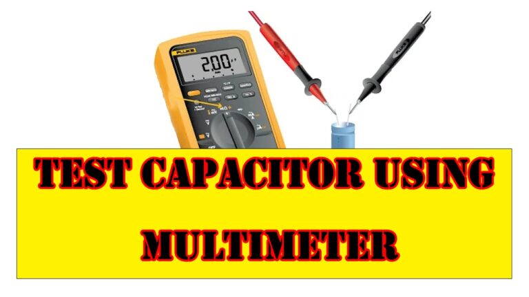 How to test a capacitor using a multimeter? (2022)