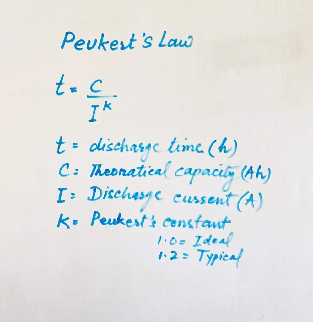 Peukert’s Law