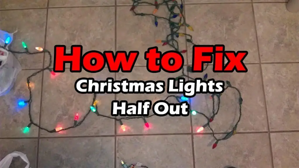 half christmas lights out